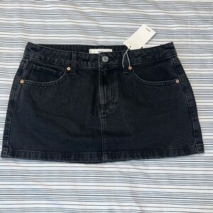 Mango low waist Jean Mini Skirt